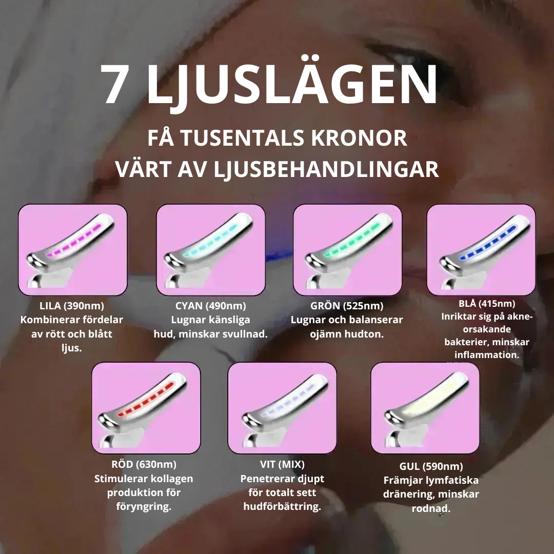 GlowLift 7-i-1 LED Ansiktslyftare