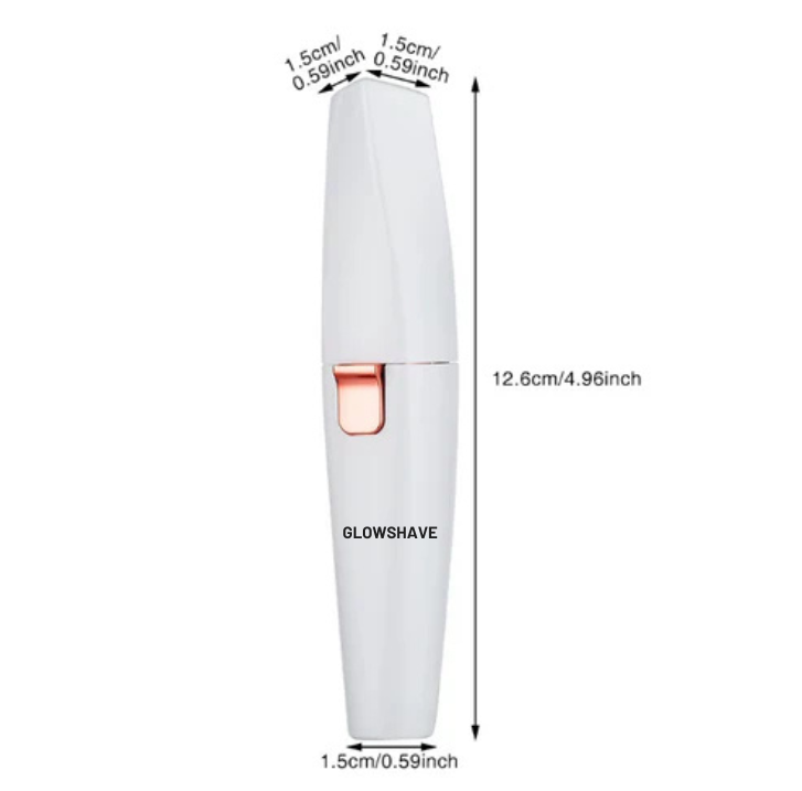 Glowshave - Premium Trådlös Ansiktstrimmer 2-i-1 LED